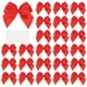 thumbnail image 1 of Uxcell 50Pcs Mini Lazos Pequeños Lazos de Cinta de Satén con Almohadillas Adhesivas para Manualidades Decoración de Bodas Fiestas Envoltura de Regalos Rojo, 1 of 7