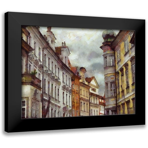 Bolokofsky, Ronald 14x12 Black Modern Framed Museum Art Print Titled - Prague Architecture
