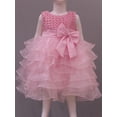 thumbnail image 4 of Vestido de princesa con flores para niña, vestido de bebé con lazo y cuentas, vestido de novia para niña de las flores, minifalda, 4 of 6