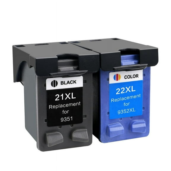 Replacement 21XL 22XL 21 22 High Yield Ink Cartridge compatible for HP OfficeJet 5610 4315 J3680 DeskJet F2210 F4180 F380 F300 F4140 D1455 3940 F335 PSC 1410 Printer
