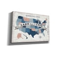 thumbnail image 2 of Epic Graffiti 'USA Modern Vintage Blue Grey Red with Words' by Michael Mullan, Canvas Wall Art, 18"x12", 2 of 3