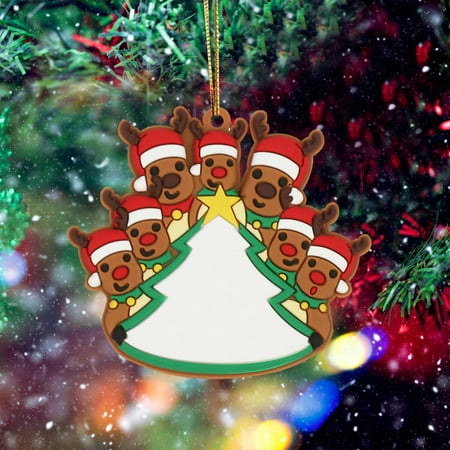

Dealovy Christmas Decorations Elk Pendant Personalized Listing Family Ornaments Clearance