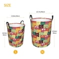 thumbnail image 5 of Daiia Cute Cartoon Cat Round Laundry Basket with Handles Thickened Waterproof Circular hamper,Dirty Clothes Storage Basket for Bedroom,Bathroom,College Dorm-Small, 5 of 8