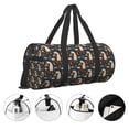 thumbnail image 3 of Honeii Cute Alpaca Print Duffle Bag and Adjustable Strap,Foldable Travel Duffel Bags for Men Women,Waterproof Duffel Bags, 3 of 6