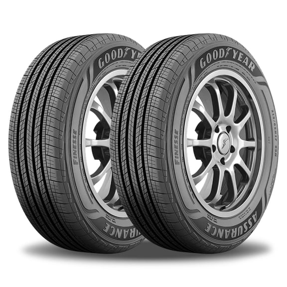 2 Goodyear Assurance Finesse  225/55R17 97H All Season Touring Tires 540AA 681028566 / 225/55/17 / 2255517