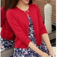 thumbnail image 5 of YAMXUN high quality Spring autumn sweater women cardigan sweater Solid color One button women's YAMXUN sweater ZY825, 5 of 6