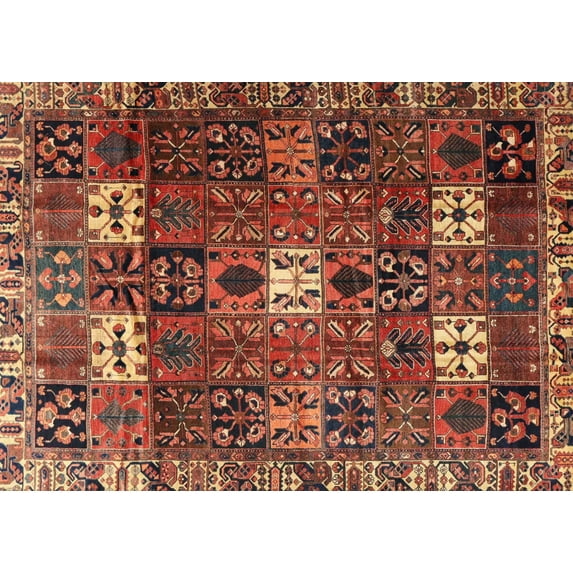 Ahgly Company Indoor Rectangle Traditional Saffron Red Persian Area Rugs, 3' x 5'