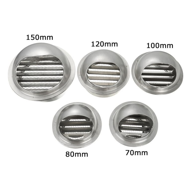 Various Size Air Circulation Round Prevent Pest Vent Outlet Cover Ducting Ventilation  Grilles Vents Waterproof Cap Exterior Wall Air Vent 150MM 