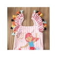 thumbnail image 3 of Aunavey Kids Toddler Baby Girl One Piece Swimsuit Beach Wear Striped Mermaid Tassels Swimwear Bathing Suits, 3 of 8
