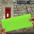 thumbnail image 2 of Neon Green #10 Business Color Mailing Envelopes | 4 1/8 X 9 ½ inches | 24lb Bond Bright Color Paper (90 GSM) | 50 Envelopes Per Pack, 2 of 6