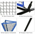 thumbnail image 5 of Soozier Baseball Practice Net Set with 7.5X7Ft Catcher Net,Ball Caddy,Portable Baseball Practice Equipment with for Hitting,Pitching,Batting,Catching,Blue,Blue Steel Sports Fitness Exercise Equipment, 5 of 10