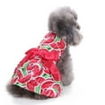 thumbnail image 2 of YUEHAO Dog Skirts for Small Dogs Girl Cute Pet Print Bow Skirt Breathable Summer Sleeveless Shirt Comfortable Dog Shirt Breathable Dog Pet Dog Clothes (Watermelon Red, L), 2 of 9