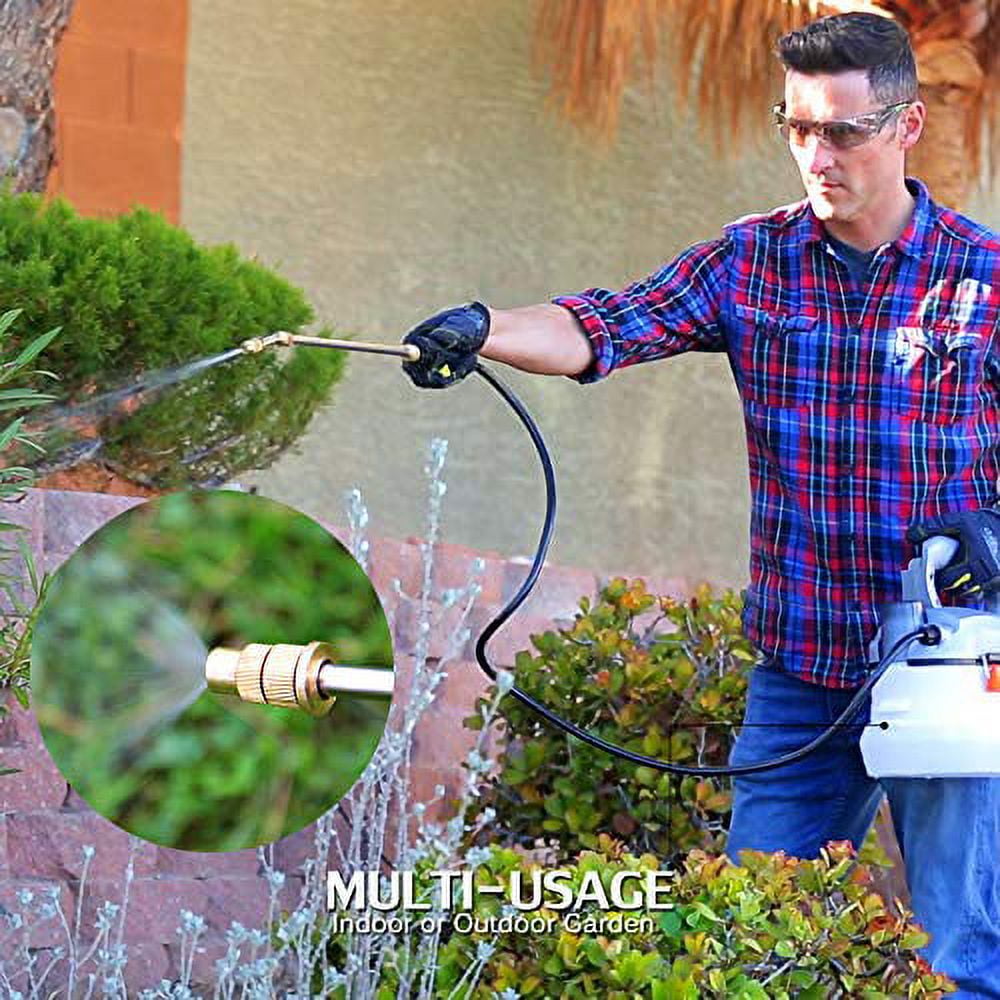 Ukoke UGS02 Cordless Electric Power Garden Sprayer, 1 Gallon Tank Port, Multicolor