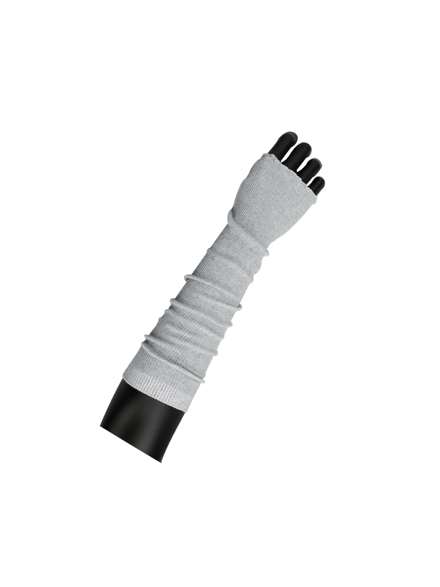 white arm length gloves