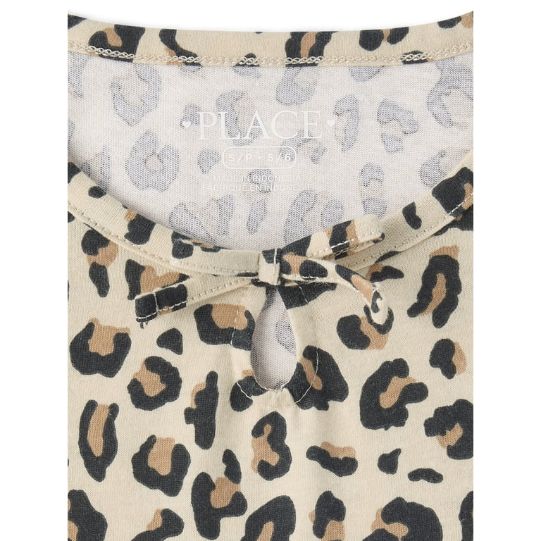 The Children's Place Girls Leopard Keyhole Dress photo 2