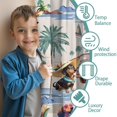thumbnail image 3 of Blackout Kids Curtains,Dachshunds Tropical Beach Childrens Insulated Curtains Set Of 2,Bedroom Essentials,Toddler Room Decor 42x63in(106x160cm), 3 of 4