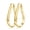 Gold-55mm, variant on 14K Gold Plated Hoop Earrings for Women Hypoallergenic Lightweight Big Thick Oval Hoop Earring for Women