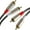 2m, variant on 1-5m Long Male to Male Stereo Cable Connection Cord for Home Theater and Sound Systems