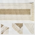 thumbnail image 3 of Sm:)e Boho Tassel Table Runners 12 x 72 Inch, Cream & Brown Farmhouse Table Runner with Macrame for Rustic Wedding Party Dining Decor, 3 of 7