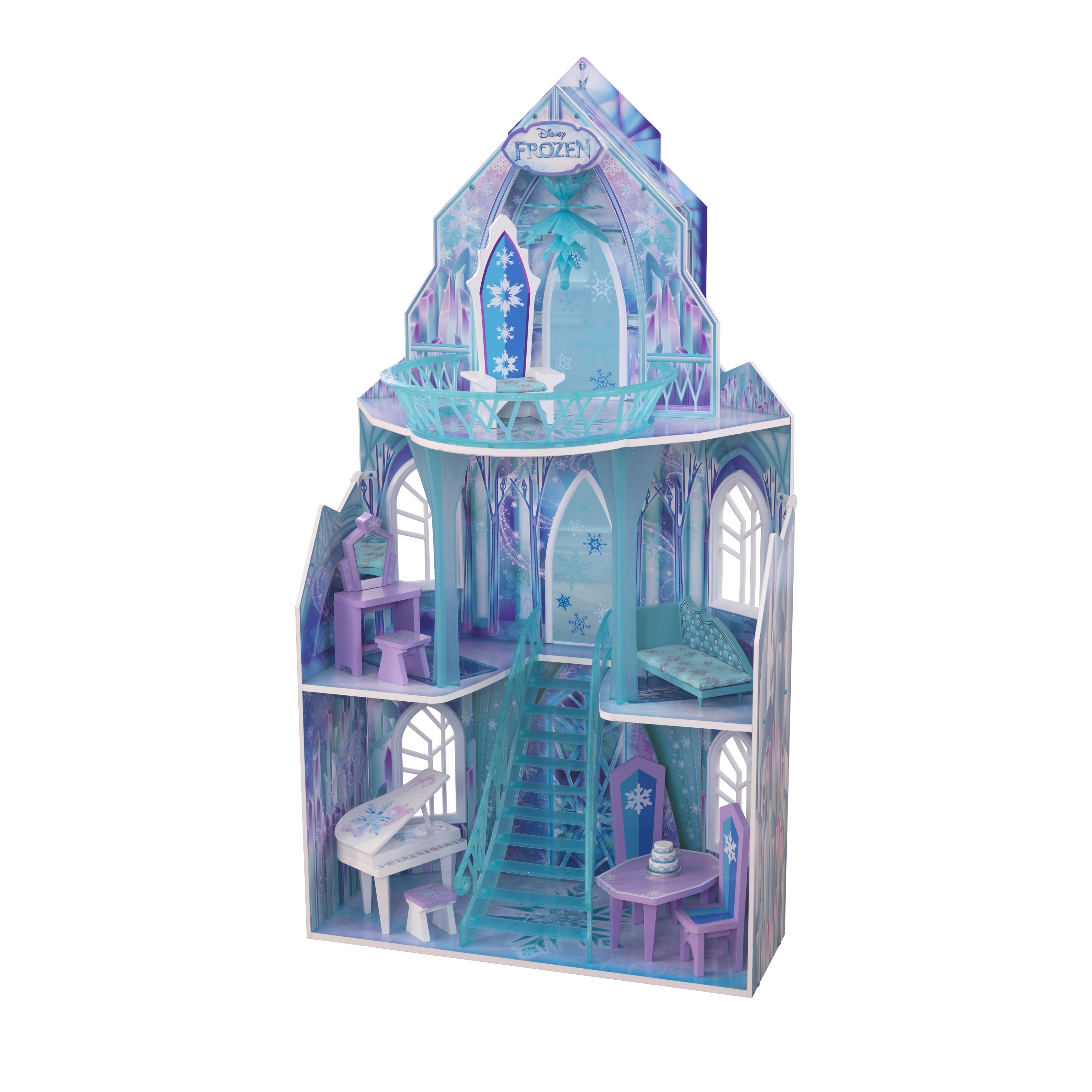 wooden frozen doll house