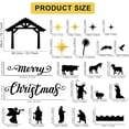 thumbnail image 3 of 82PCS Christmas Nativity Bulletin Board with Borders Christian Bulletin Board Set Merry Christmas Bulletin Board Religious Decorations Jesus Birth Cutout Sunday School Classroom Decor Church Supply, 3 of 7