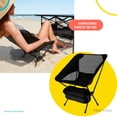 thumbnail image 3 of Silla Plegable Ligera Reforzada Resistente Portatil 120KG negro 6.49 pulg The Finix, 3 of 6