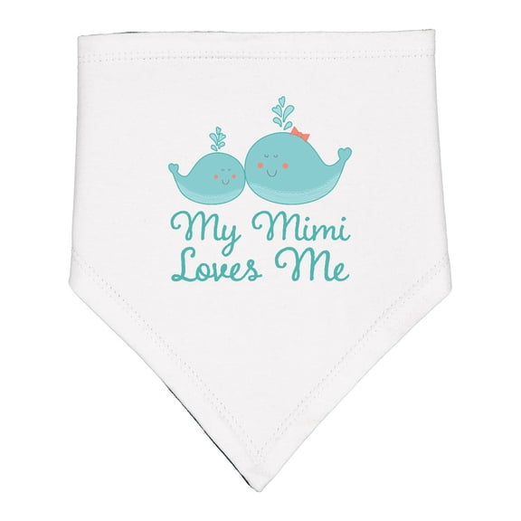 Inktastic My Mimi Loves Me Baby Bandana Bib