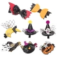thumbnail image 3 of 8 Uds. Pinzas para el pelo para niños con tema de Halloween, horquillas creativas para niñas, decoración para el cabello con pasador, 3 of 5