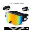 thumbnail image 5 of JUST GO Ski Goggles for Skiing Motorcycling and Snow Sports Dual-Layer Anti-Fog 100% UV Protection lens Snowboard Goggles fit Men, Women and Youth, Black Frame/ Red Revo Lens (VLT15.8%), 5 of 9