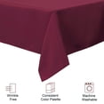 thumbnail image 5 of PiccoCasa Square Polyester Tablecloth for Indoor Outdoor 55x55 Inches Burgundy, 5 of 7