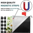thumbnail image 4 of Buffalo Plaid Daisy Mailbox Covers Magnetic Spring Summer Floral Mailbox Covers Farmhouse Welcome Mailbox Cover Standard Size 21 x 18 Inch Waterproof Post Box Cover Wraps Garden Yard Decor for Outdoor, 4 of 6