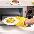 thumbnail image 3 of Grandest Birch Kitchen Heat Resistant Cotton Glove Oven Pot Holder Baking BBQ Cooking Mitt Safe Durable Anti-Slip Heat Resistant G, 3 of 8