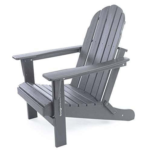 Folding Adirondack Chair Patio Outdoor Chairs Hdpe Plastic Resin Deck Painted Weather Resistant For Garden Backyard Lawn Furniture Fire Pit Porch Seating By Gettati Slate Gray Com Folding Adirondack Chair Patio Outdoor, How To Paint Resin Adirondack Chairs