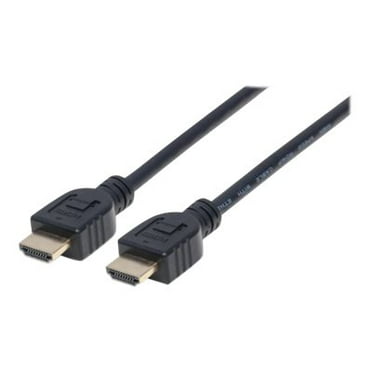 Manhattan 3ft CL3 High Speed HDMI Male to Male Cable with Ethernet, Black