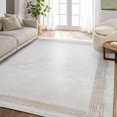 thumbnail image 4 of Brown Geometric Area Rugs for Living Room Washable Rugs Boho Moroccan Area Rug Soft Neutral Geometric Bohemian Carpet Distressed Indoor Rug for Bedroom Dining Room Office Foldable Nonslip Rug, 4 of 9