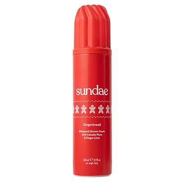 Sundae Whipped Body Wash Gingerbread Shower Foam for All Adult Skin Types 8.9 oz