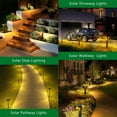 thumbnail image 5 of ROSHWEY 6PCS Bright Solar Path Lights, Solar Sidewalk Lights Outdoor Waterproof, Sidewalks Lights for Pathway, Lawn, Patio, Yard, Garden Decor Light, Amber Light, 5 of 6