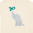 thumbnail image 4 of Inktastic Ovarian Cancer PCOS Teal Ribbon Awareness Boys or Girls Toddler T-Shirt, 4 of 5
