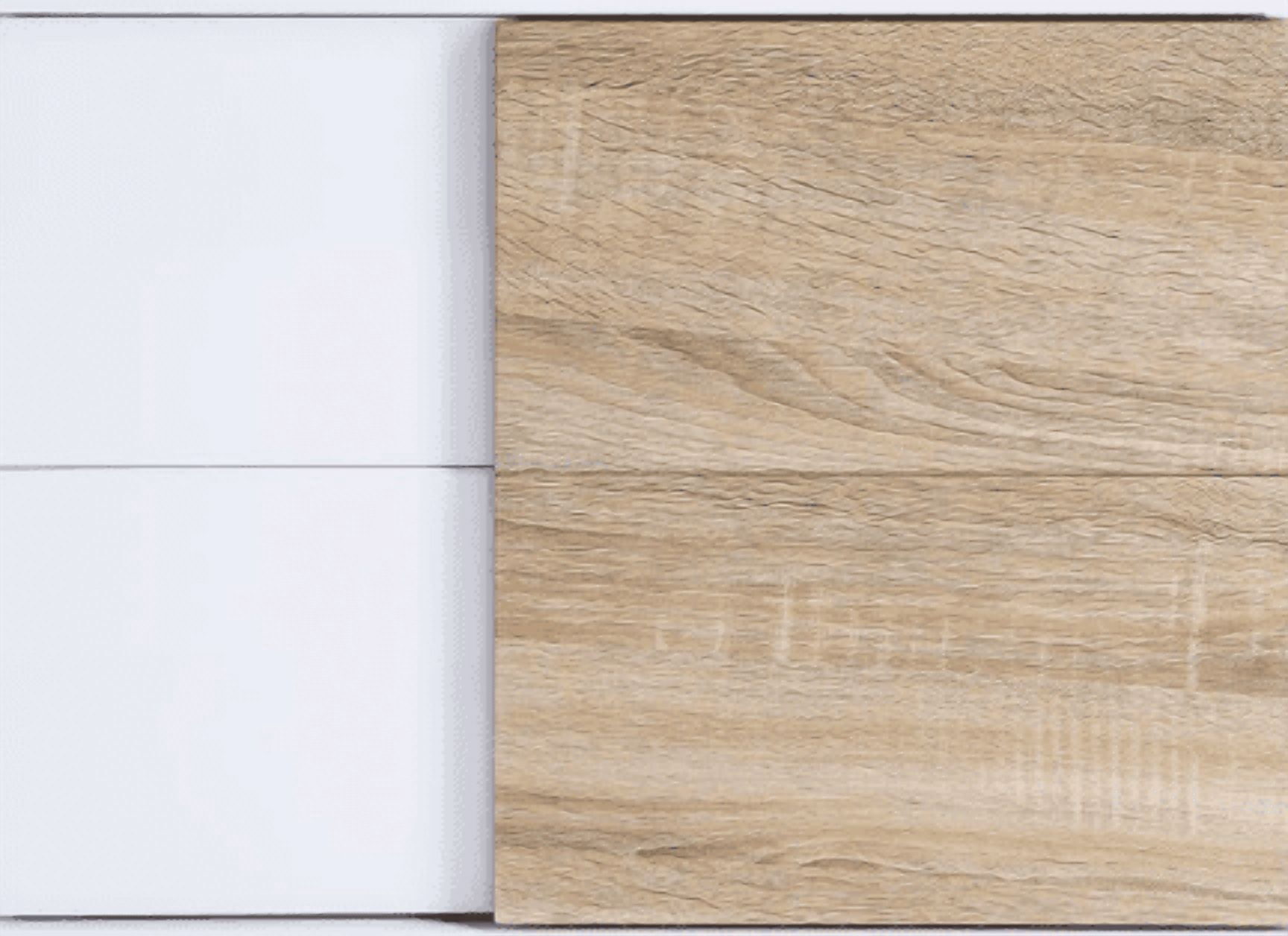 End Table, White High Gloss Finish