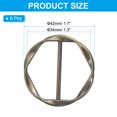 thumbnail image 2 of Uxcell Scarf Ring Clip, Metal Round T-Shirt Clip Fashion Ring Clasp Buckle Tie Circle Clip for Women Silk Clothing Bronze, 2 of 6