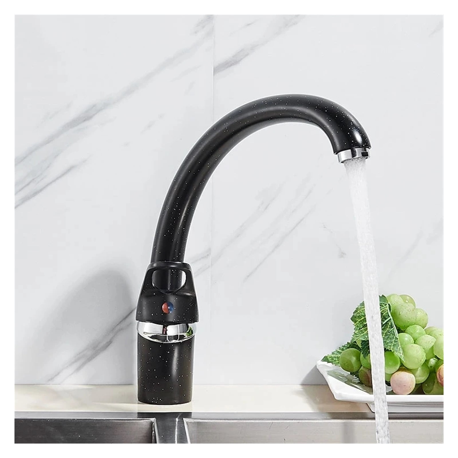 Kitchen Faucet Single Handle 360 Rotation Swivel Spout Deck Mounted ,Cold And Hot Sink Kitchen Water Sink Mixer Tap Faucets - Modern Design