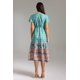 thumbnail image 3 of Vestido a media pierna estampado con cuello en V de Bellabarnetten Mia, 3 of 3