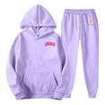 thumbnail image 4 of Zylarhe Men's And Women's Autumn And Winter Fashion Casual Letter Printed Sports Long Sleeved Hoodie Set High End Suit, 4 of 4