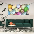thumbnail image 2 of Zufioo Colorful Easter Eggs Print Holiday Banners, Party Banners, Hanging Flags, Bar Shopping Mall Garden Wall Decorations, Holiday Decoration Supplies-Small, 2 of 8