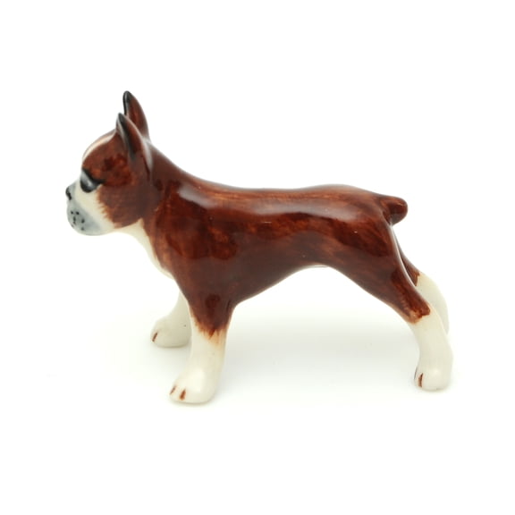 Handmade Miniatures Ceramic Looking Straight Brown French Bulldog Squirrel Figurine Animals Decor/Animal Collection
