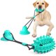 thumbnail image 1 of Juguetes para masticar para perros con campana, juguetes de cuerda para la dentición con ventosa para perros, 1 of 5