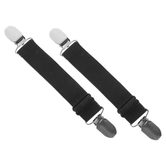 HEANUJJ 2Pcs Elastic Boot Straps with Clip for Trouser Legs Adjustable Motorcycle Pant Holders Durable and Stretchable