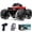 Red, variant on Rock Crawler RC Truck 4x4 Off Road Waterproof, 2.4Ghz Amphibious Remote Control Monster Truck with 2 Batteries, Dual Motors All Terrain RC Cars Toys for 8-12 Year Old Boys