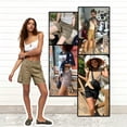 thumbnail image 6 of EMMIOL Women's Mid Waist Cargo Shorts Elastic Waist Casual Summer Cotton Shorts with Pockets, 6 of 7