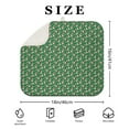thumbnail image 4 of Green Christmas Snowman Pattern Dish Drying Mat for Kitchen 1 Pack, Ultra Absorbent Microfiber Dishes Drainer Mats,16x18in(41x46cm), 4 of 6
